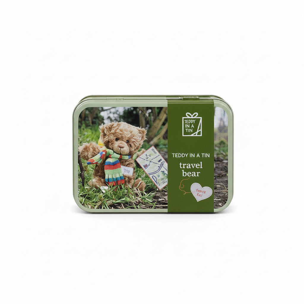 Teddy In A Tin - Travel Bear