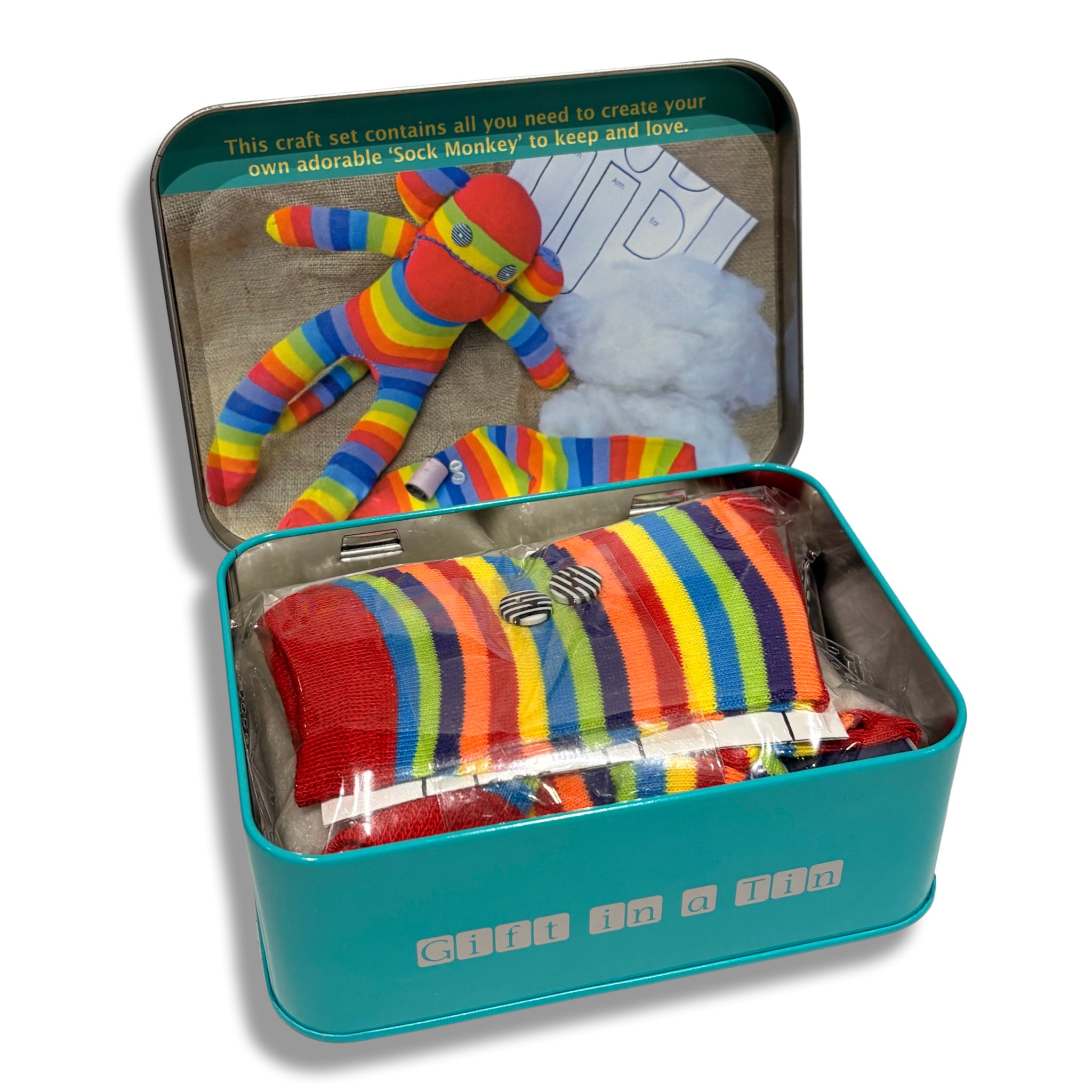Sock Monkey In A Tin