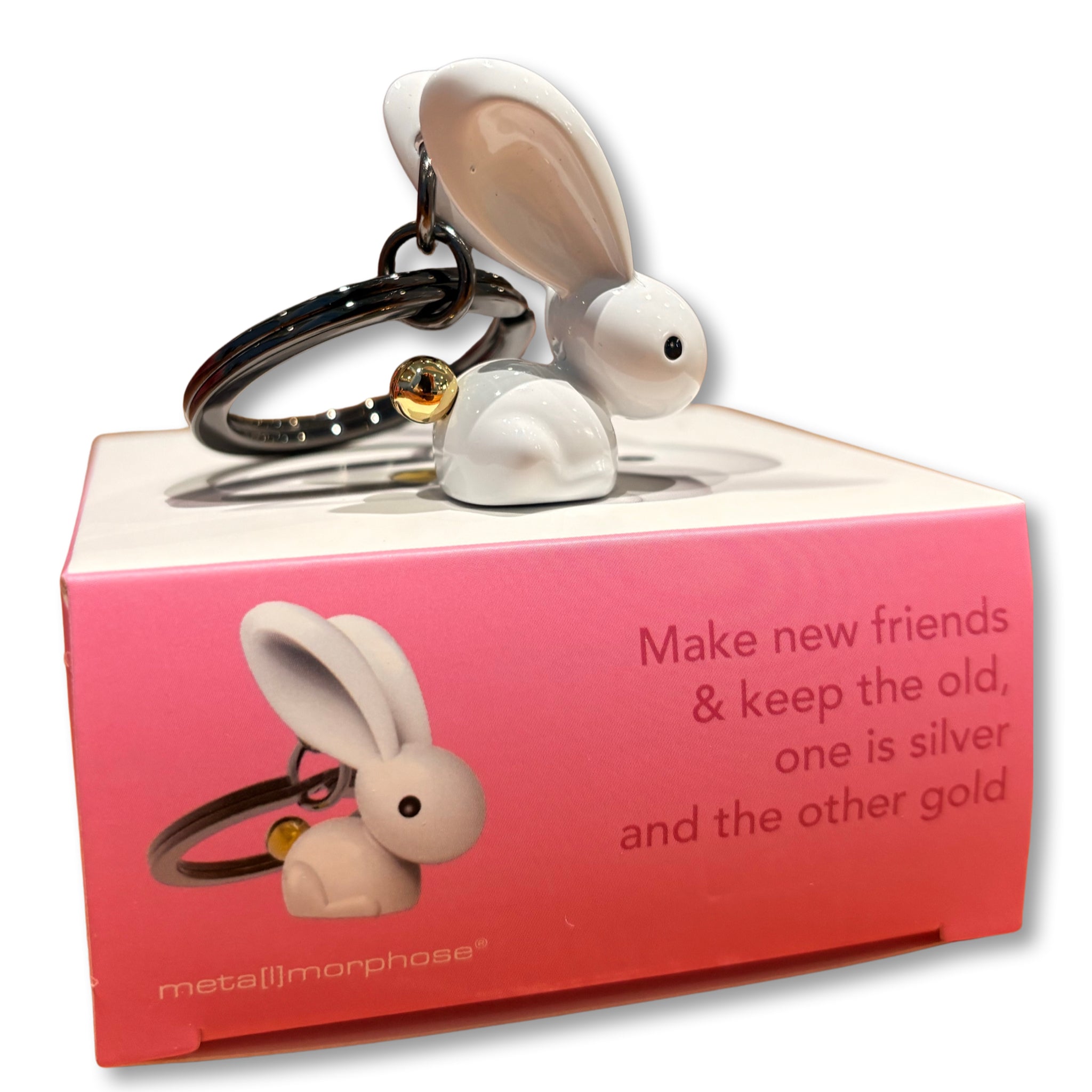 White Bunny Key Chain/Charm