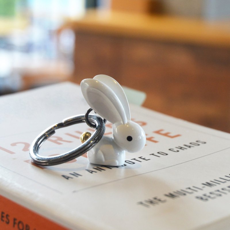 White Bunny Key Chain/Charm