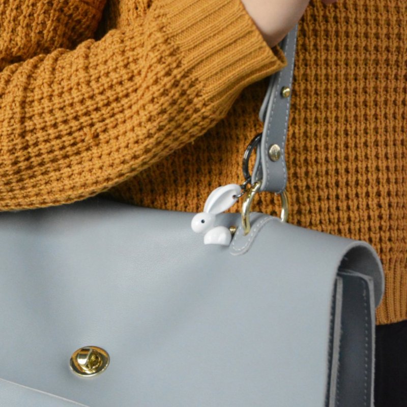 White Bunny Key Chain/Charm