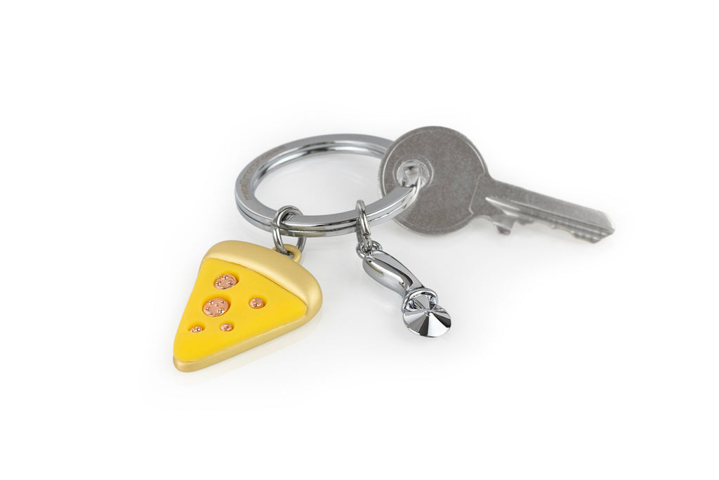 Pizza & Cutter Keyring