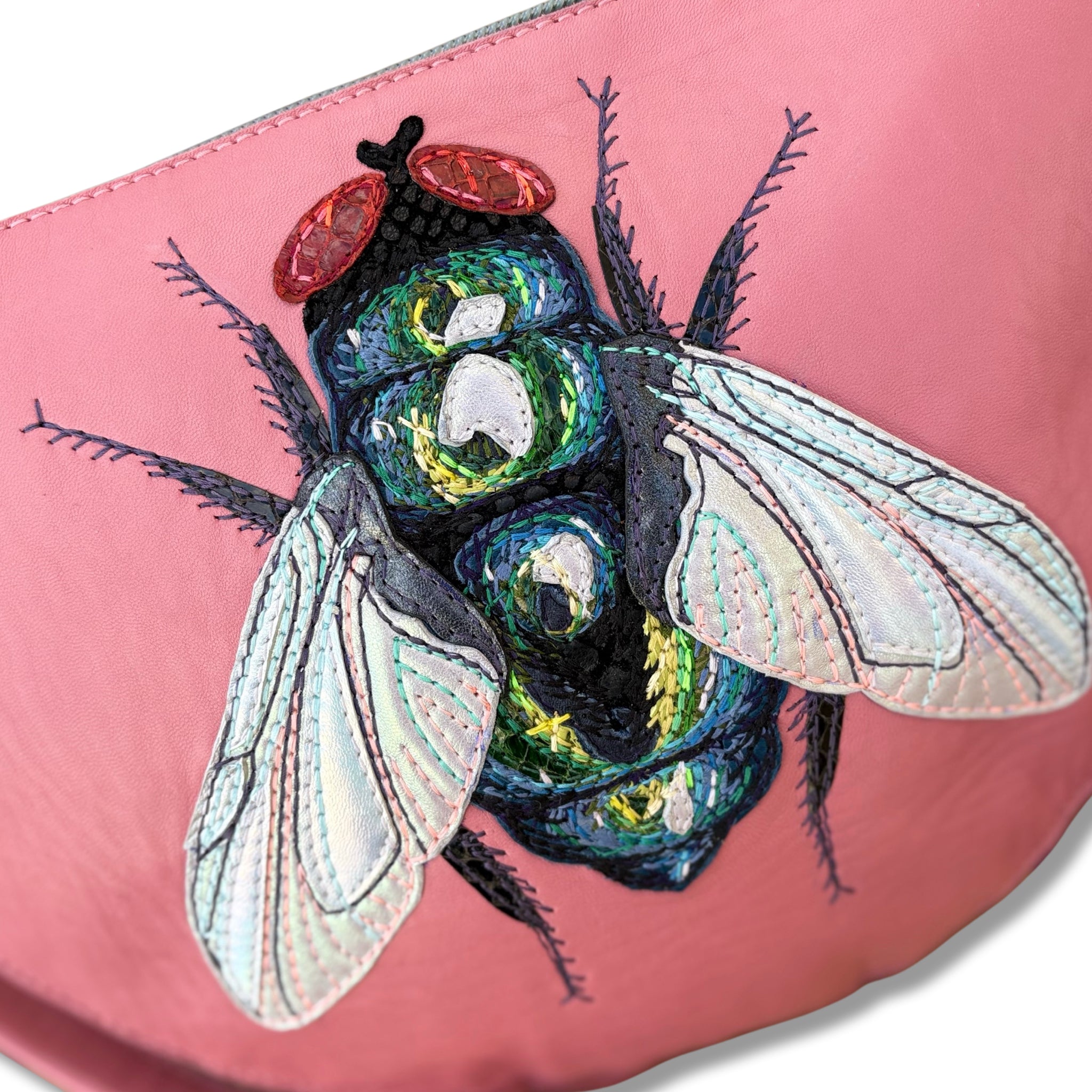 Fly Me To The Moon Genuine Leather & Stitching Bag