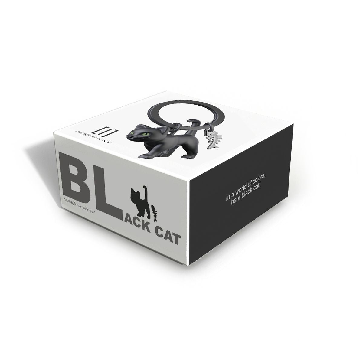 Black Cat Charm Keyring